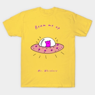 Kitty Cat Goes to Outer Space T-Shirt